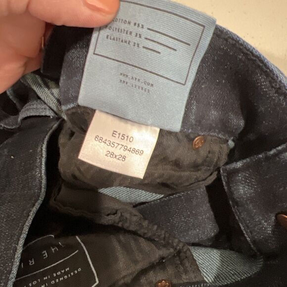 Ayr‎ Jeans Women 28 The Riser Dark Wash High Rise Skinny Jeans Raw Hem - Picture 13 of 14